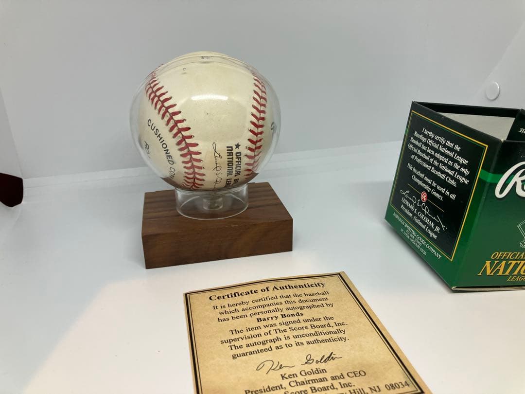 Barry Bonds（バリー・ボンズ）直筆サイン入りボール スコアボード社認定