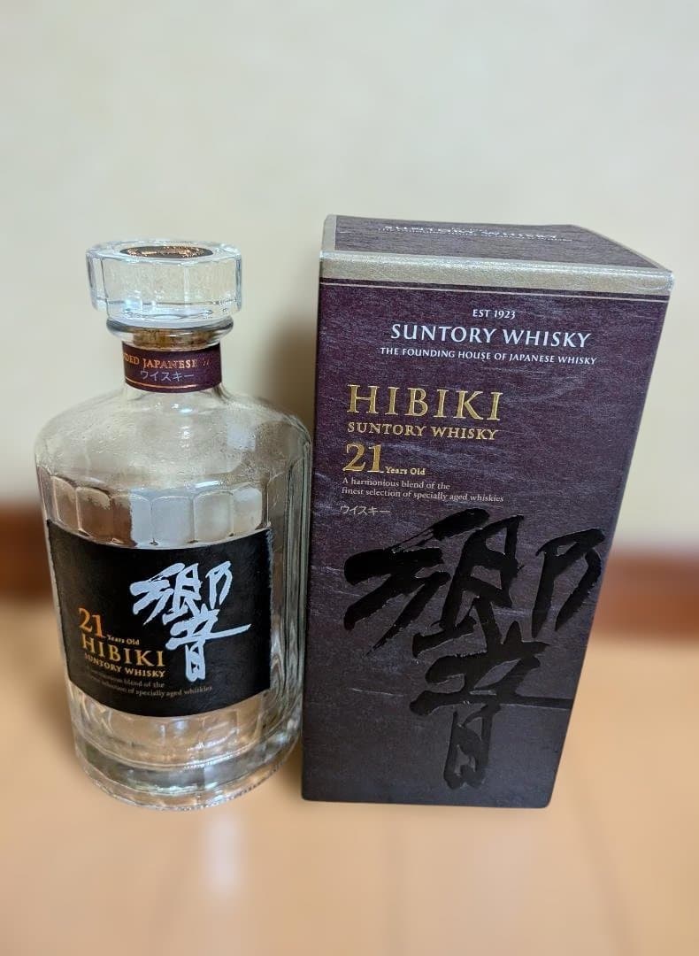 サントリー　ウイスキー　響21　空き瓶・空箱　セット