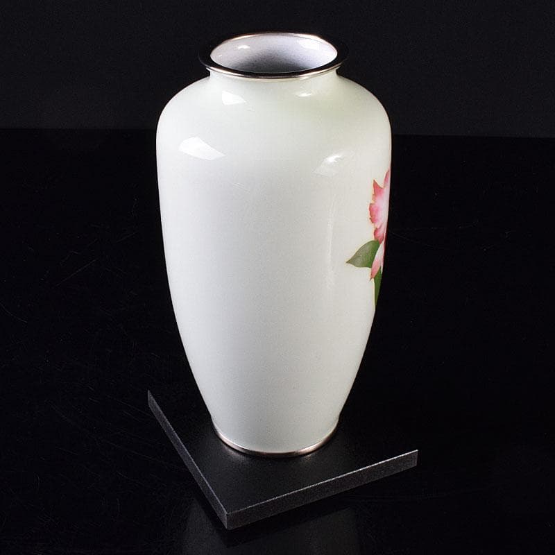 七宝焼　後藤七宝　後藤銅器店　花文　花瓶　書付箱　V　R8181