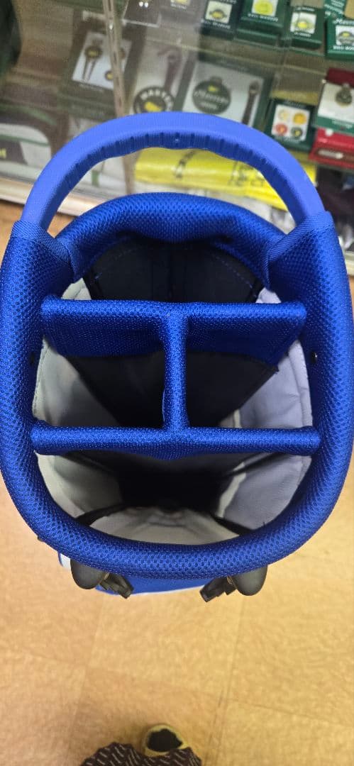 Mizuno キャディバッグ ホワイト/ブルー