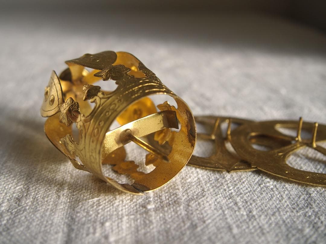 聖人像のための王冠 光輪 ３点クラウン カトリック彫像用/K376