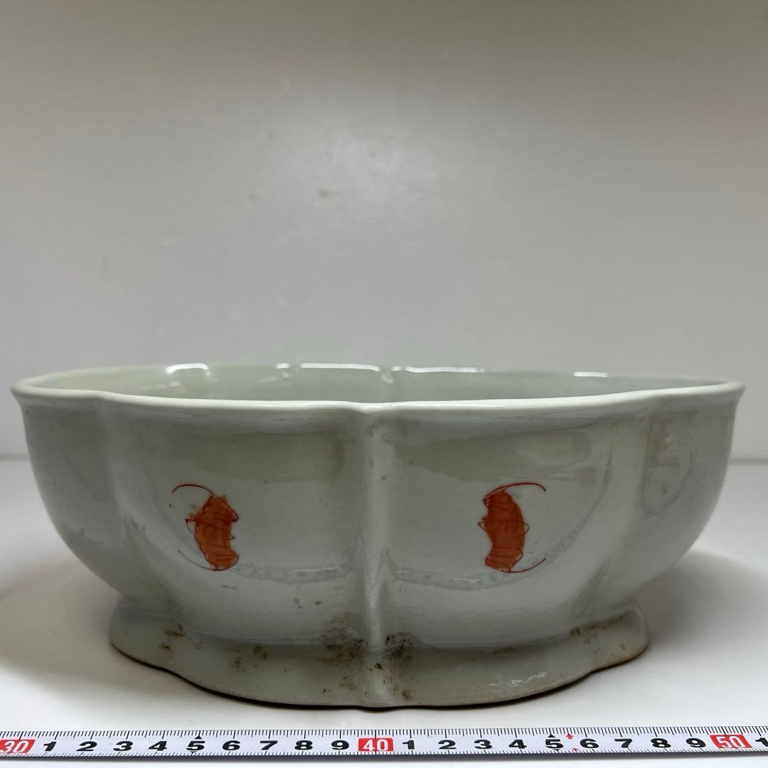 中国清時代　大清同治年製　粉彩大鉢　幅27.2㎝トヒチサ　東な7-1201⭐︎2F