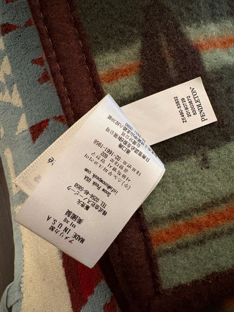  peak Pendleton ウールブランケット