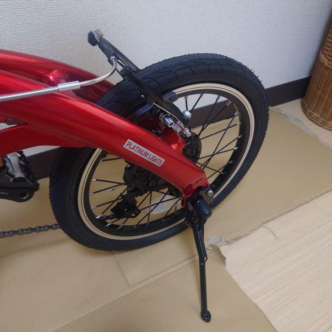 【マサさん用】ルノー（赤）7段変速 折りたたみ自転車（鍵・ライト・オイル等付）
