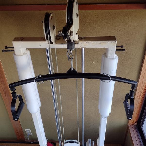 ラットプル　バー　ハンドル　グリップ　ケーブル　アタッチメント　回転　長さ調節可