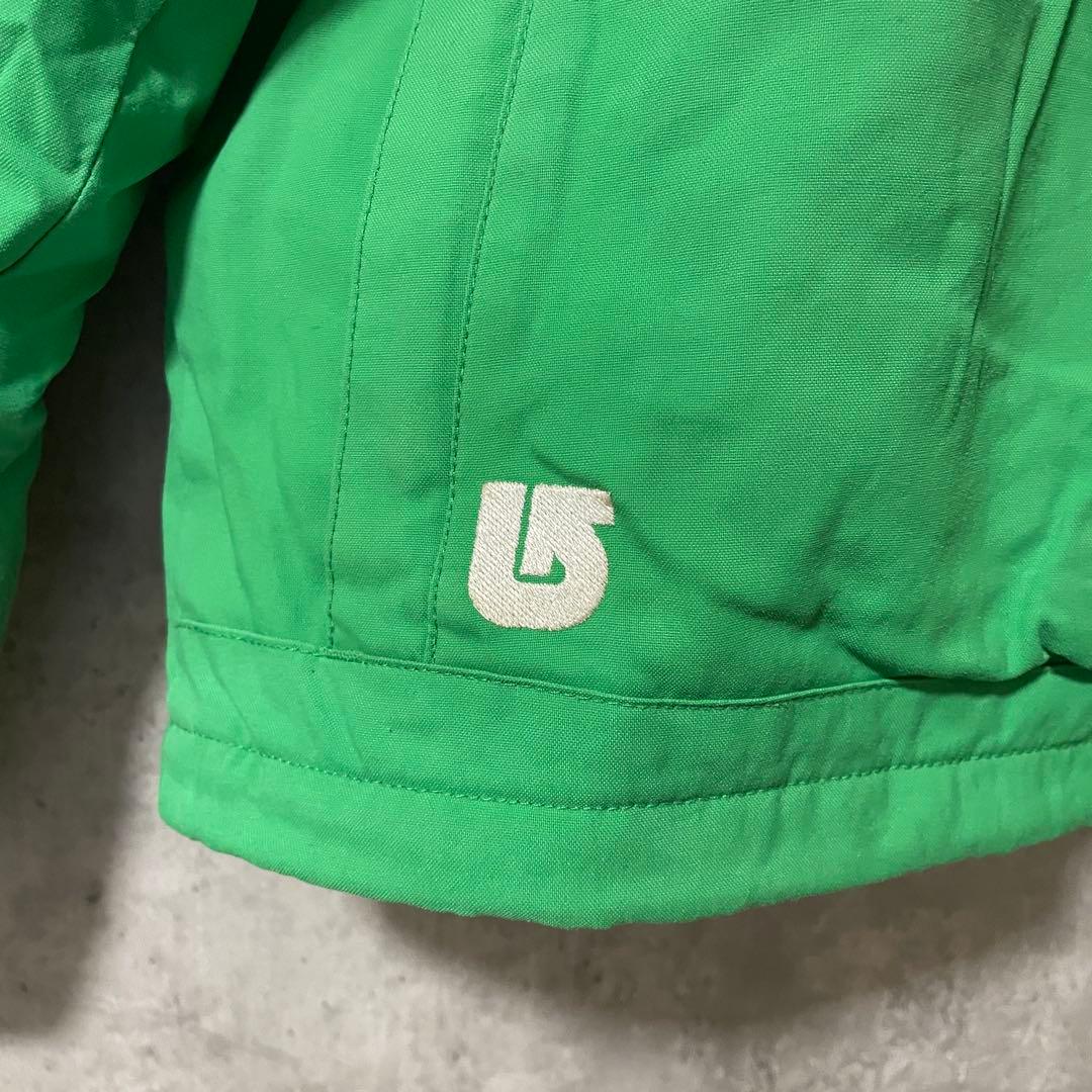 Burtonバートンスキーウェアスノーボードジャケットパーカーフード付緑グリーン