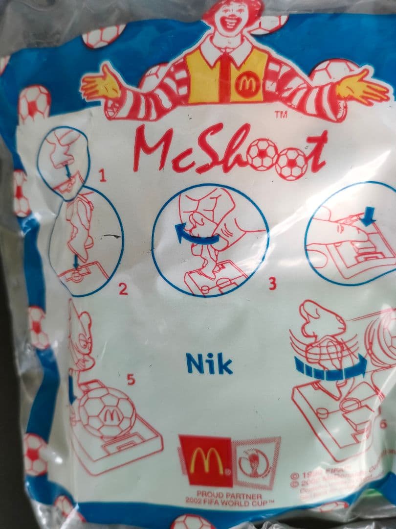 ●【未開封】2002FIFAW杯マクドナルドMcShoot全4種セット