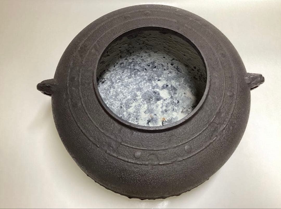 炉釜 万代屋 金森紹栄作 木箱入 茶道具 古物品