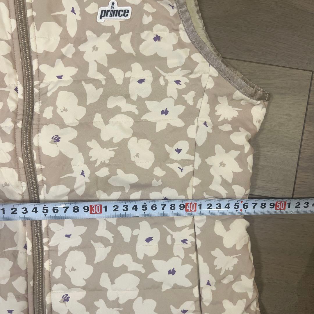 Prince リバーシブル　ボア・花柄ベスト