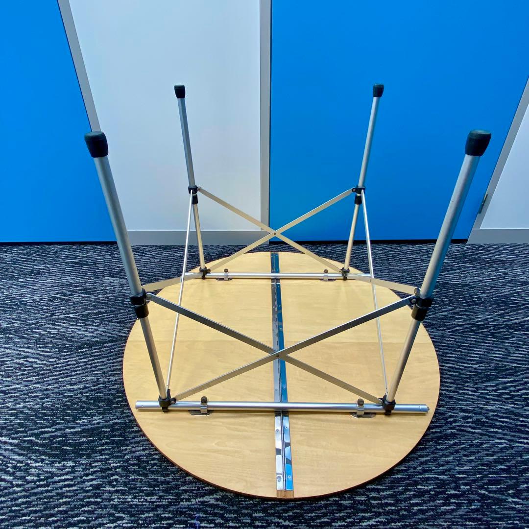 【廃盤・希少】スノーピーク ローテーブル ラウンド（シナベニア天板） ※破損あり