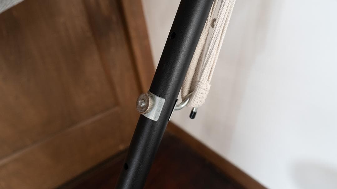 【１回使用のみ】susabi ダブルハンモック ブラウン×ブラックスタンド