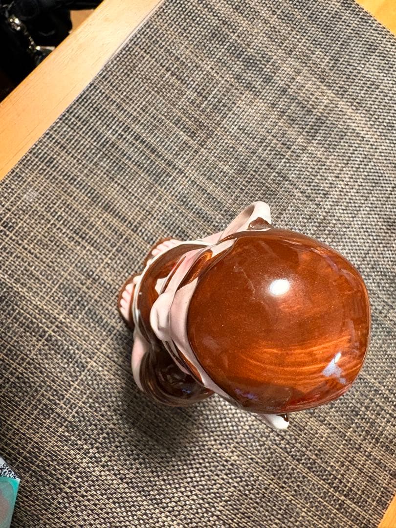 昭和レトロ　じゃりン子チエ　テツ　貯金箱　陶器