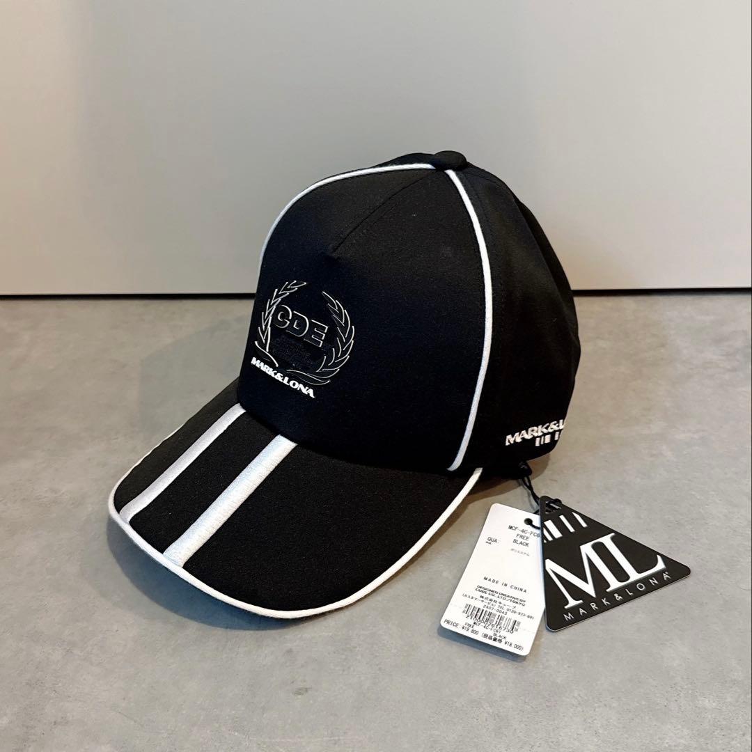 新品 ★ MARK&LONA キャップ 帽子 マーク&ロナ ブラック 正規品