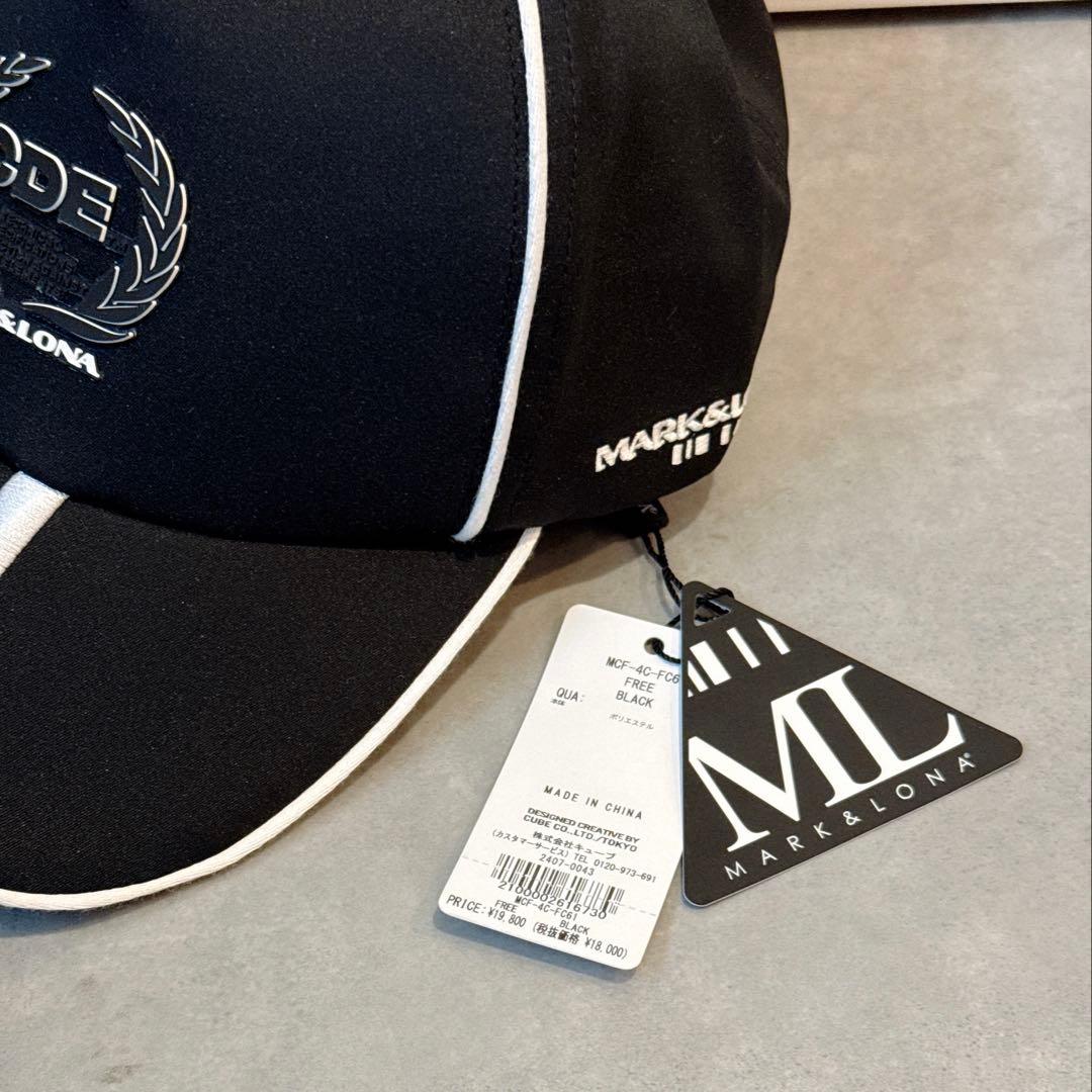 新品 ★ MARK&LONA キャップ 帽子 マーク&ロナ ブラック 正規品