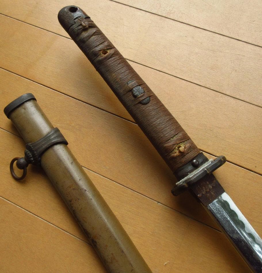 日本軍 陸軍将校用 三式 軍刀 拵え 模造刀付