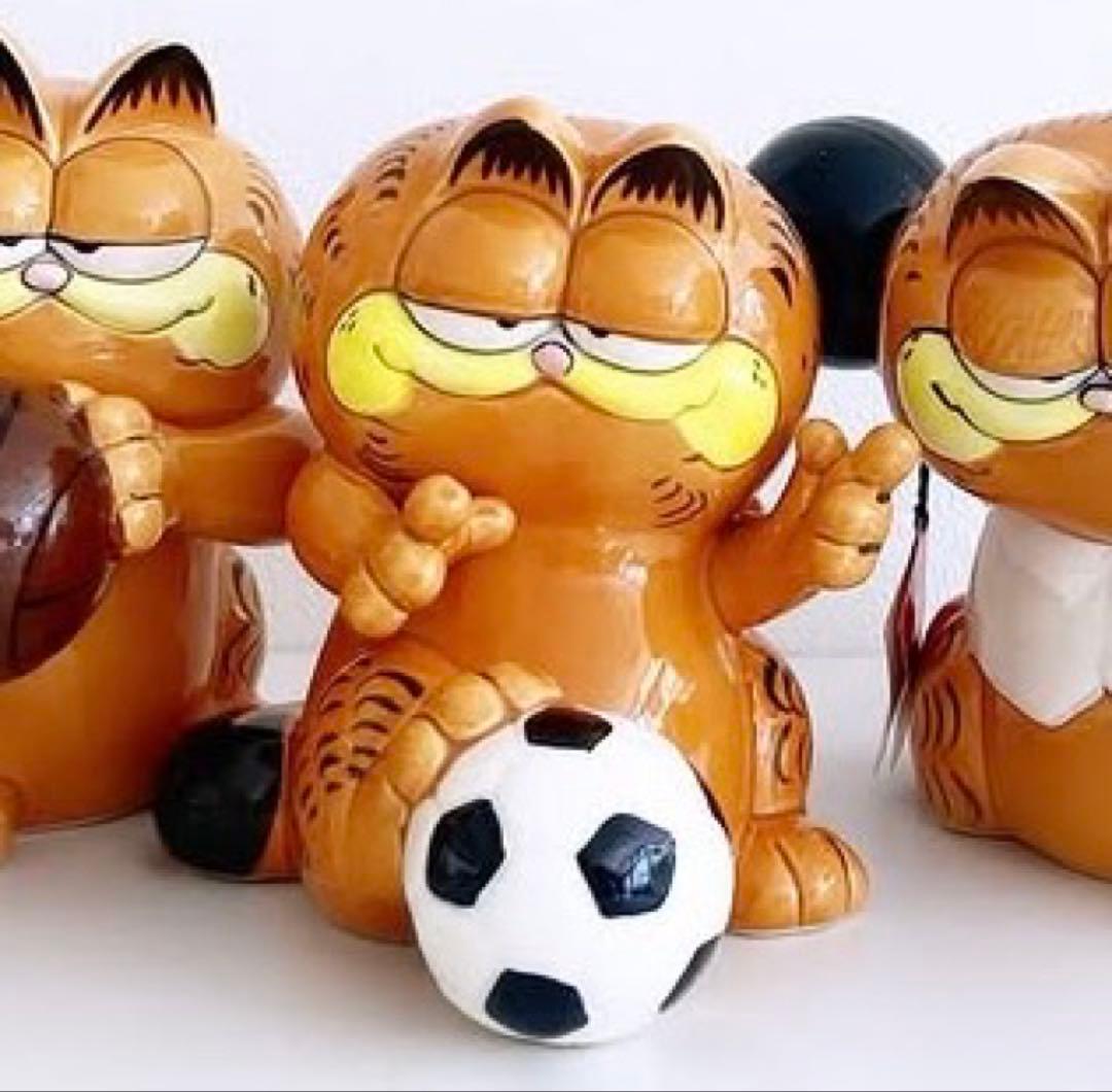 その他 GARFIELD SOCCER 80s Vintage Coin Bank
