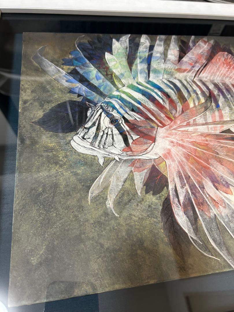 日本画　鷹濱春奈先生　華魚