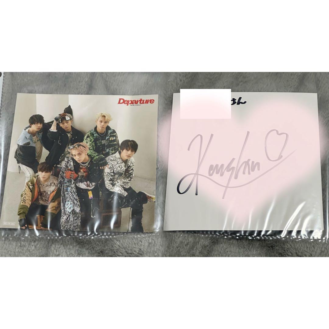 上村謙信 Departure 直筆サイン ポストカード