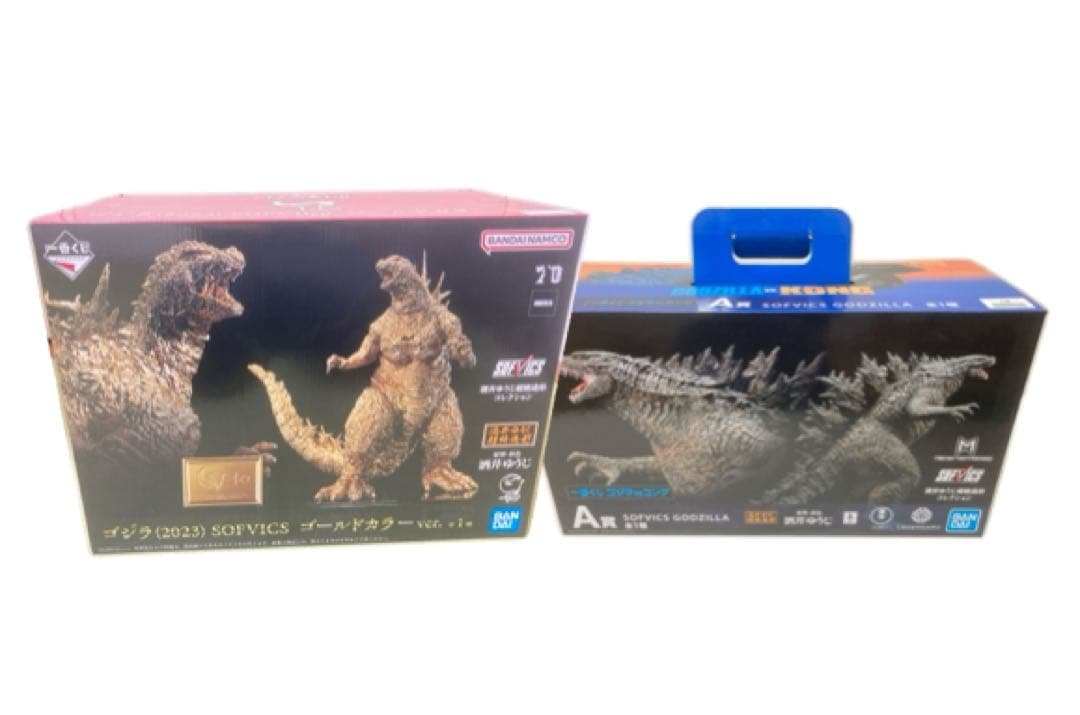 一番くじ　ゴジラ-1.0 ゴールドカラーver、ゴジラvsゴング 2点