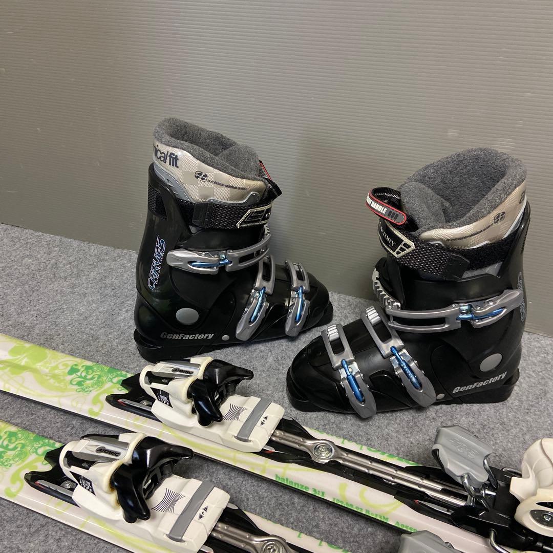 ★メンテナンス済　大人スキーセット　板141cm ブーツ24~24.5cm