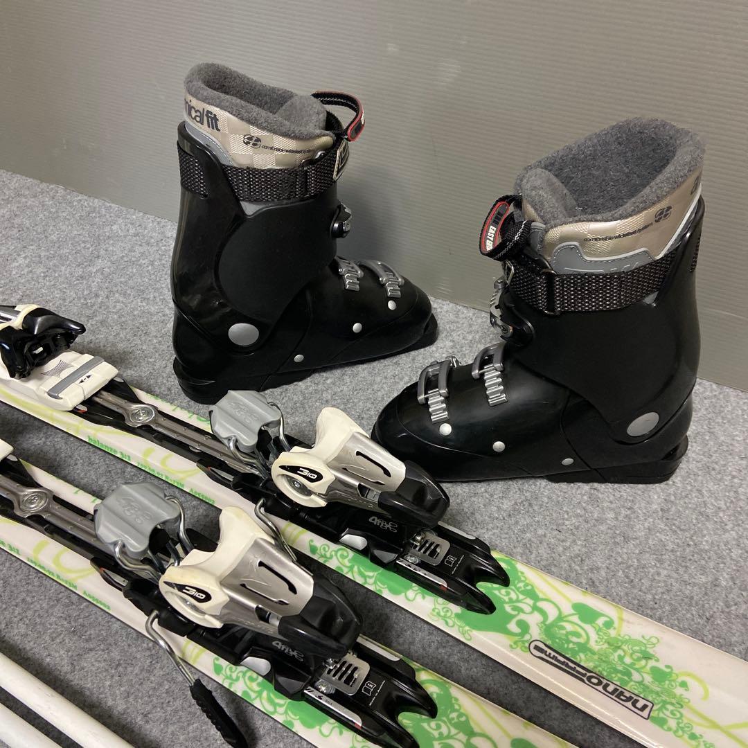 ★メンテナンス済　大人スキーセット　板141cm ブーツ24~24.5cm