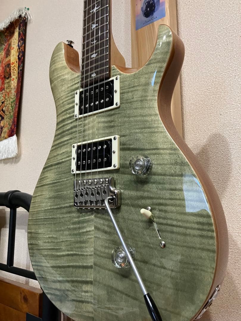 ギター PRS SE CUSTOM24 Trampas Green
