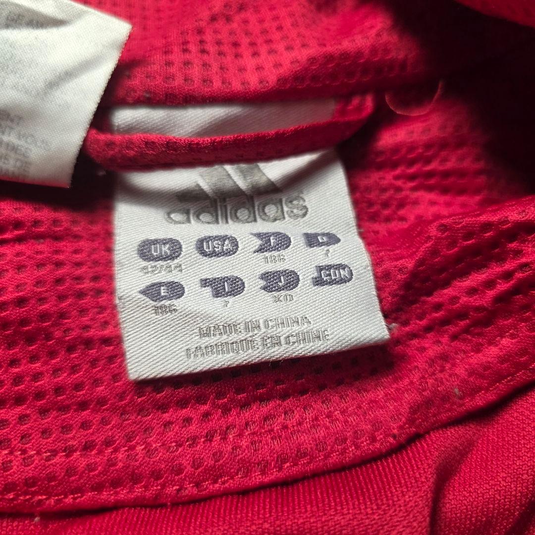 adidasアディダスドイツ代表アンセムトラックジャケットサッカードローコード赤