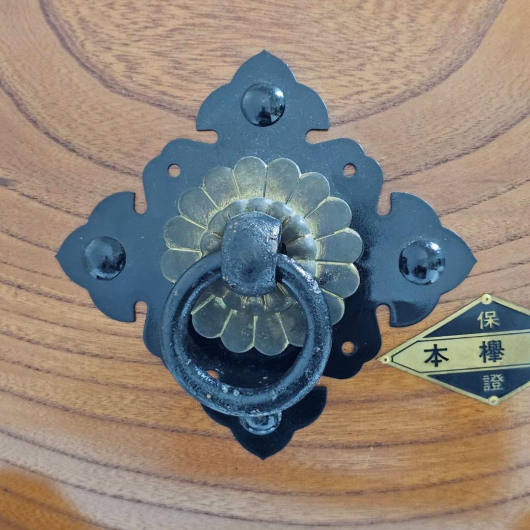 【希少】本欅 宮太鼓 1尺×1尺3寸 堀田新五郎 台バチ付 銘板 長胴太鼓