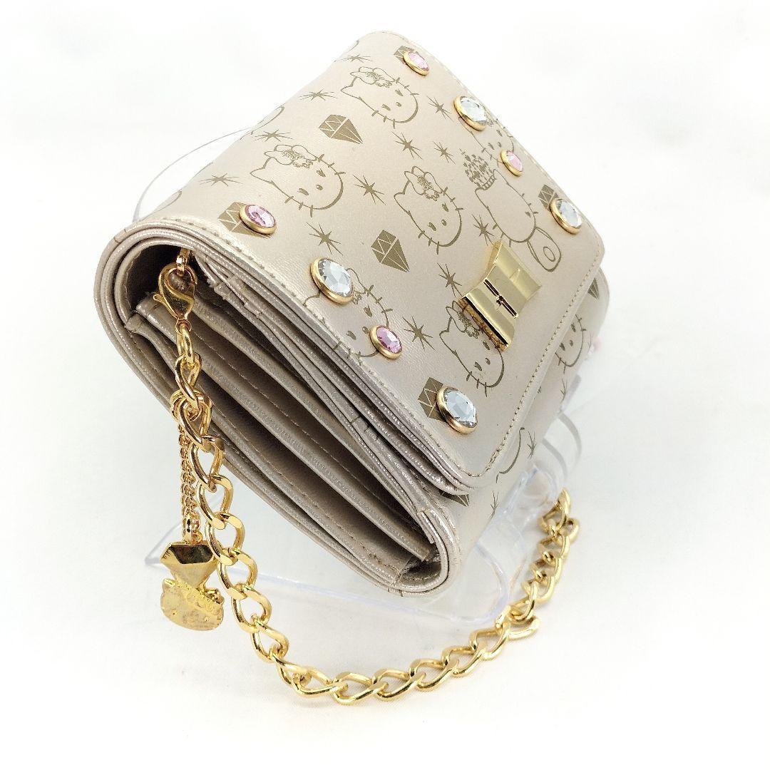 未使用 vivitix ハローキティ×松本莉緒 二つ折り財布 チェーンワレット