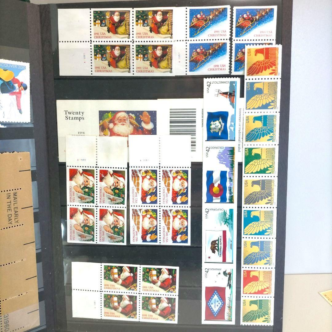 2358 外国切手 アメリカ 切手コレクション大量16ぺ一ジ分全て未使用まとめ