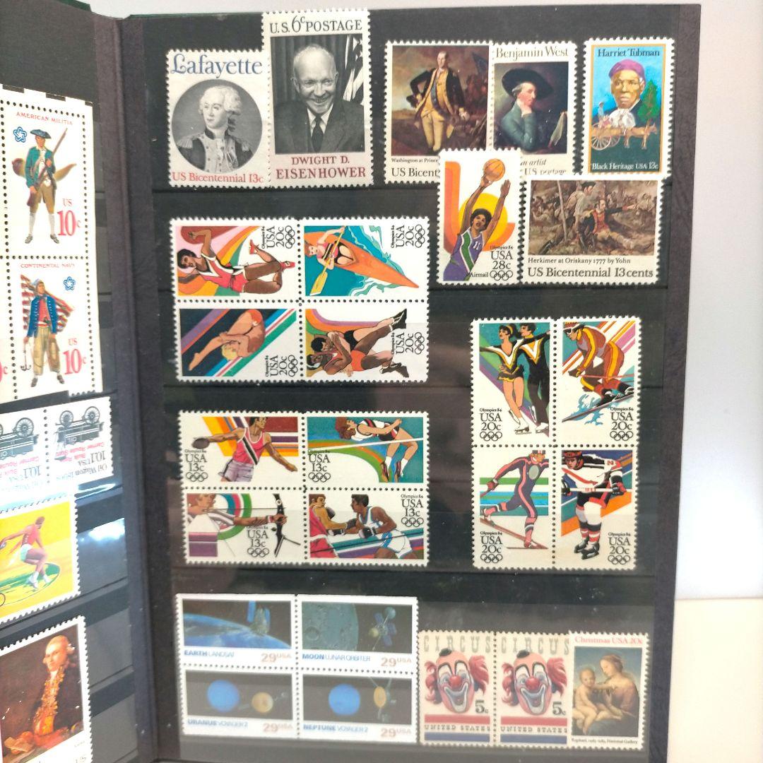 2358 外国切手 アメリカ 切手コレクション大量16ぺ一ジ分全て未使用まとめ