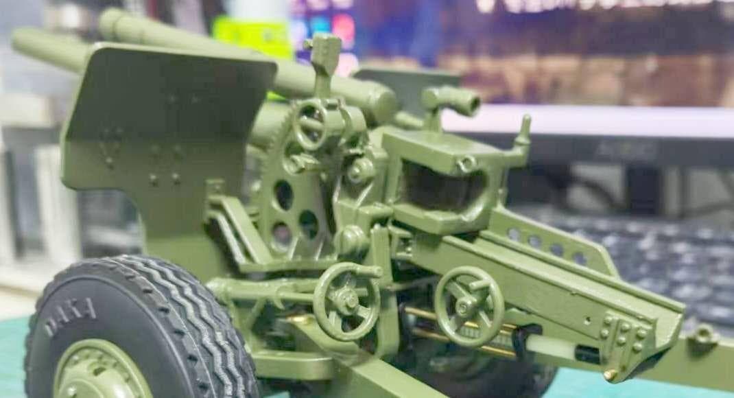 105ｍｍ榴弾砲模型　1/16スケール　手作　新品