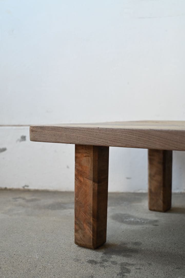 アンティーク 古家具 古道具 無垢材 座卓 ローテーブル 展示台 花台 欅