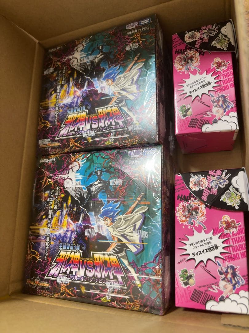 デュエマ　邪神vs邪神 4box、キャラプレミアムデッキ 2個（外箱無）