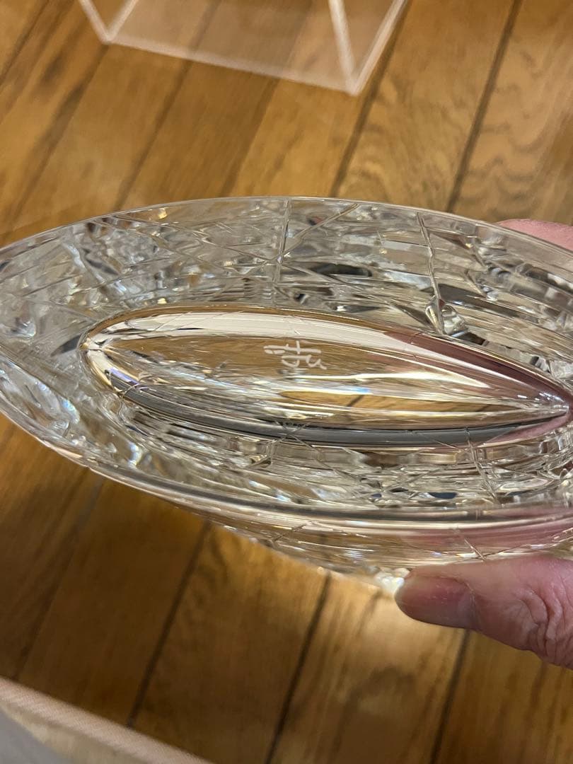 HOYA クリスタル　佐々文夫　最高級　花瓶　フラワーベース　工芸品　中古品