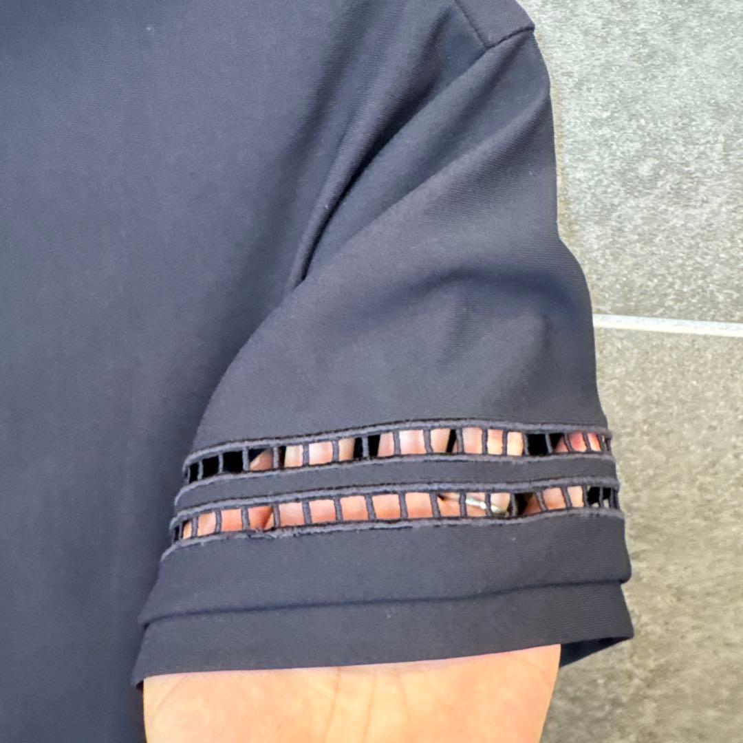 【超美品】 23区ゴルフ ロゴポロシャツ イエロースカート ゴルフウェア