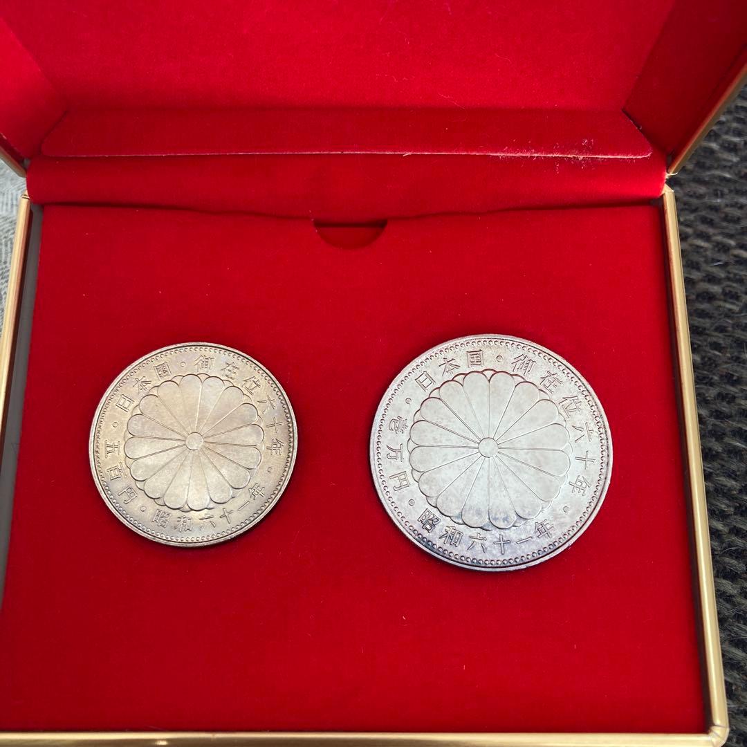 天皇陛下御在位60年記念品　記念メダル3点