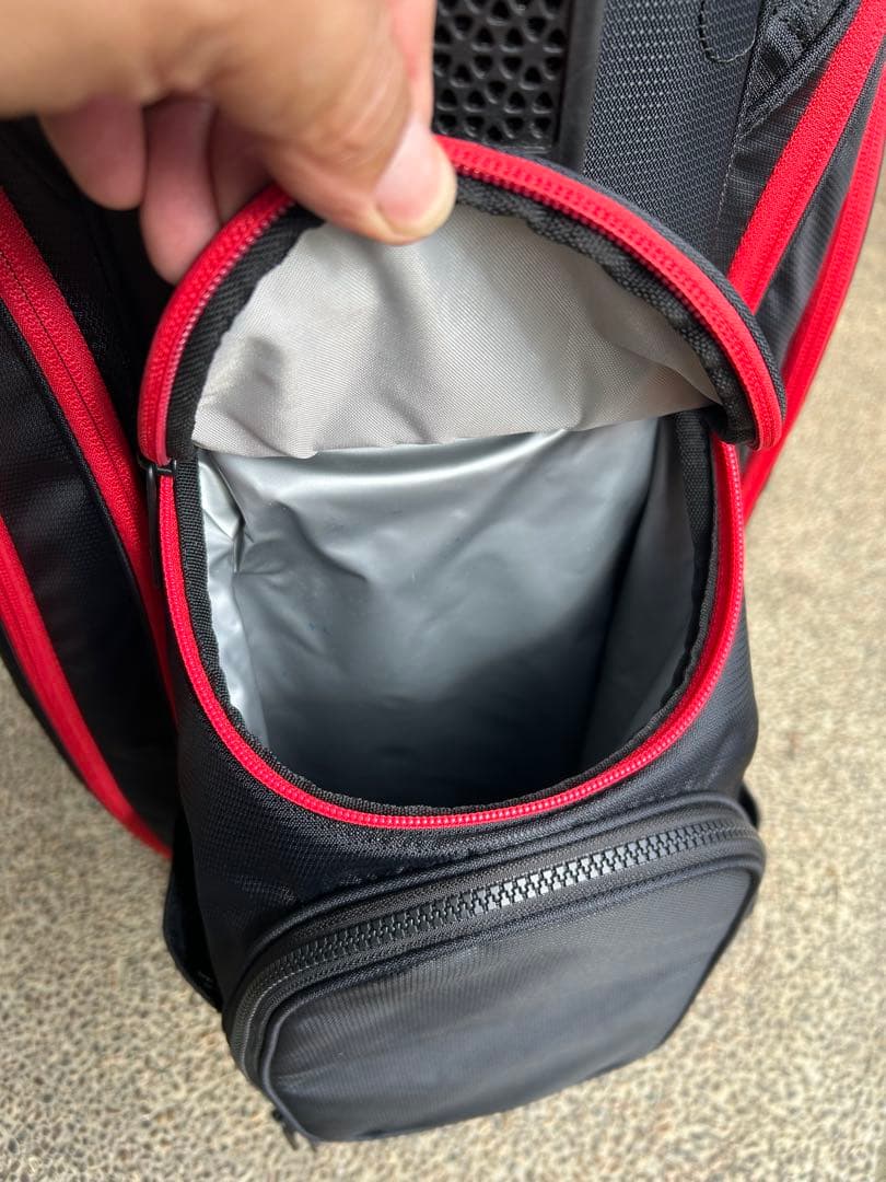 Titleist ゴルフバッグ ブラック/レッド　14分割