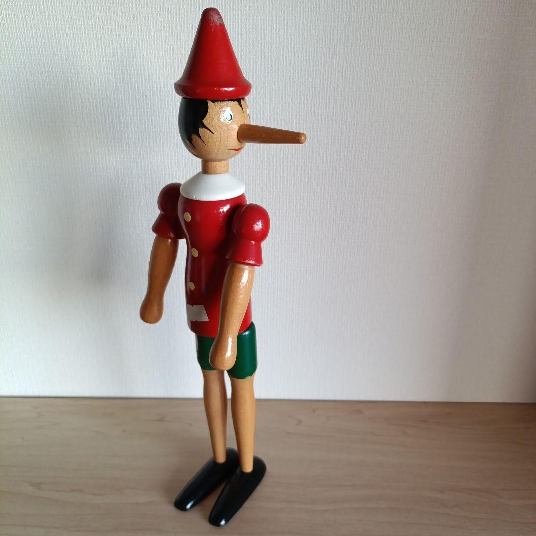 木製　ピノキオ　人形　イタリア製
