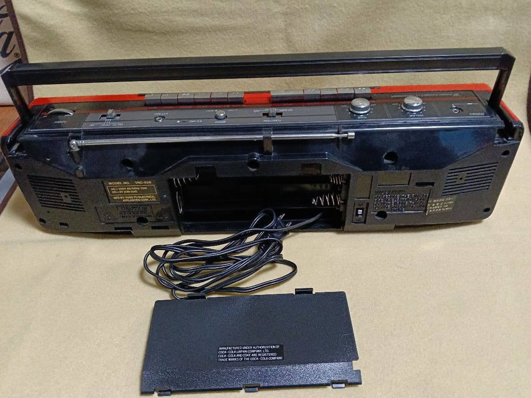 Coca-Cola ダブルカセットラジカセ　ジャンク品