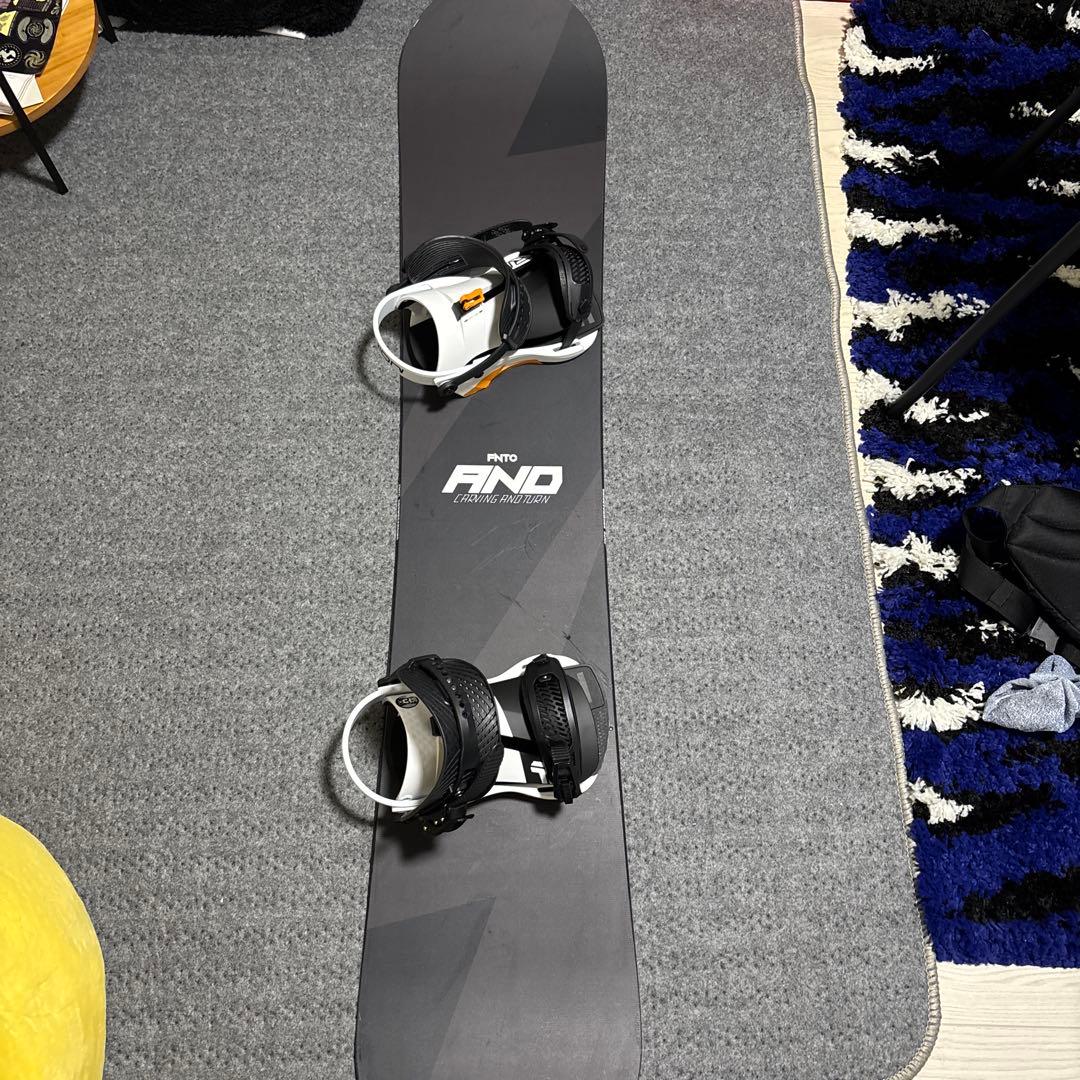AND スノーボード ブラック