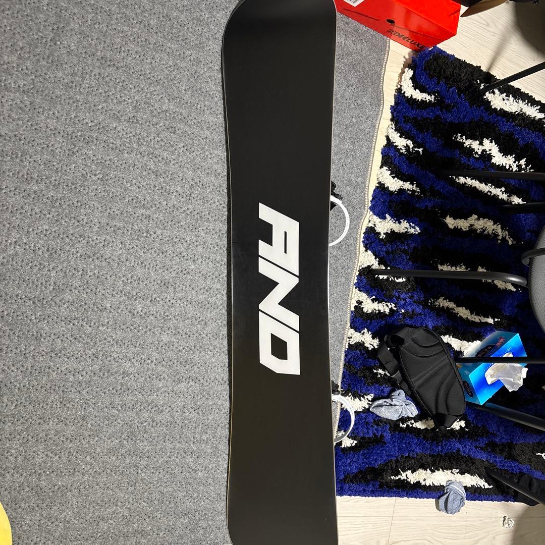 AND スノーボード ブラック