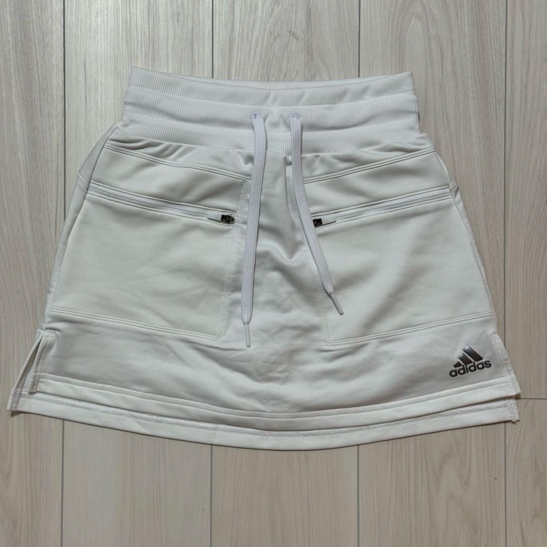 新品 アディダス セットアップ フリース もこもこ ハイウエスト 秋冬 ホワイト