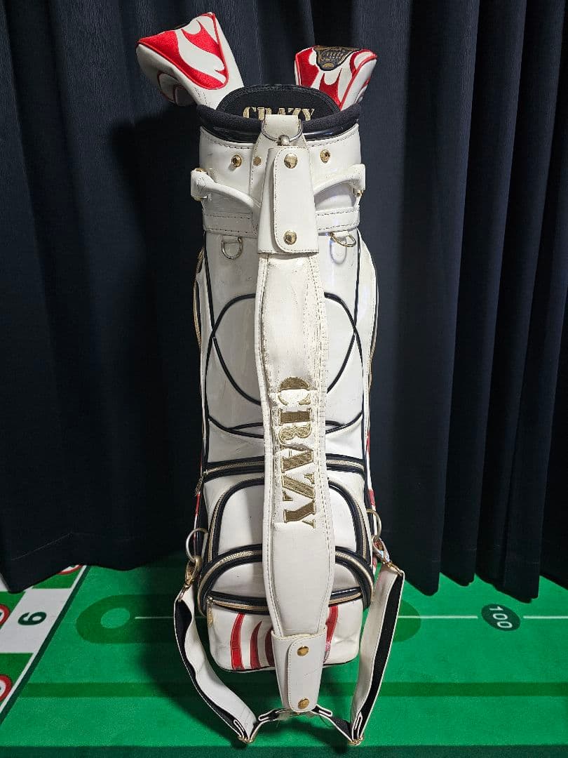 CRAZYキャディーバック ヘッドカバー付き