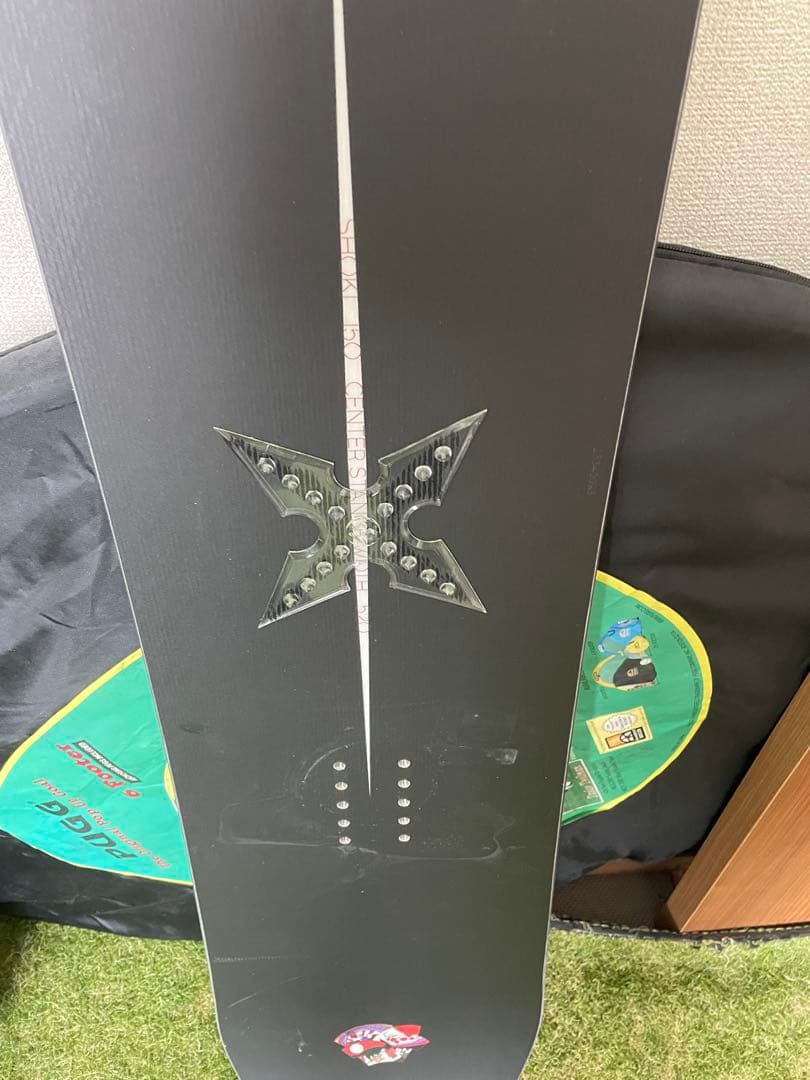 一回のみ！眞空雪板等 鍾馗モデル　花札柄 ほぼ新品 手裏剣パッド付き　150cm