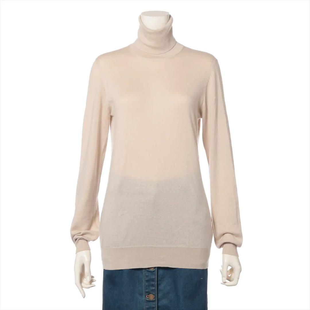 ロロピアーナ カシミヤ タートルネックニット 42 ベージュ FAC4672