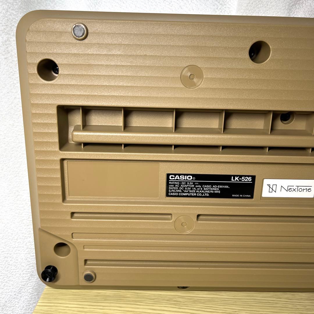 CASIO カシオ キーボード LK-526 光ナビ ACアダプター付き