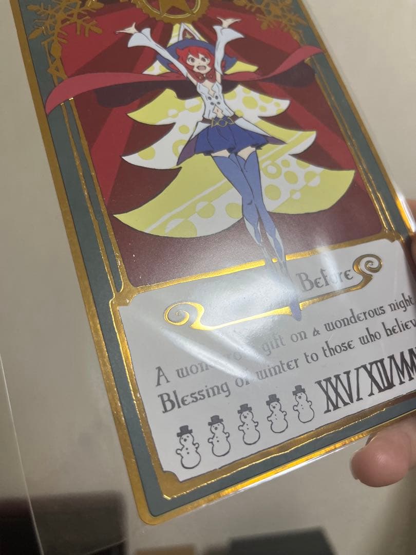 シャリオカード　芳垣祐介 原画展 リトルウィッチアカデミア　クリスマスカード