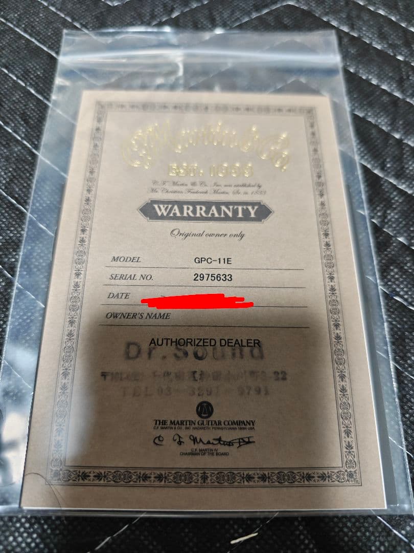 Martin GPC-11E 新品未使用品！