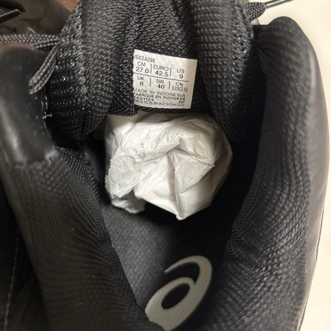 アシックス GELHOOP V17 ゲルフープ 27.0 黒 ユニセックス